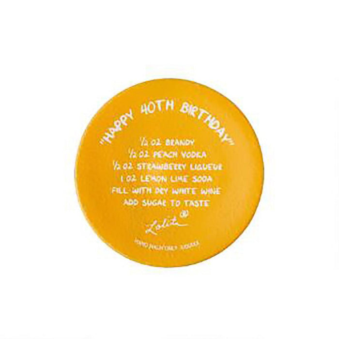 "Lolita : Wine Glass - Happy 40th Birthday -"