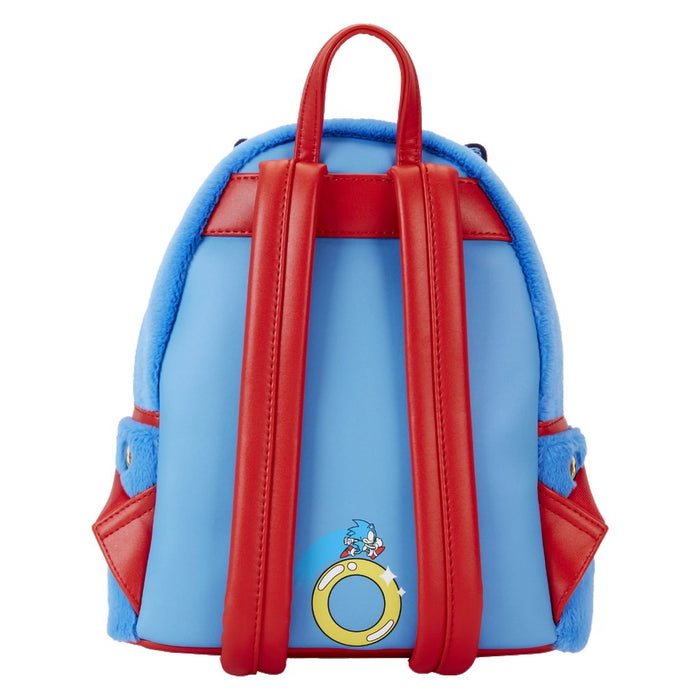 Loungefly : Sonic the Hedgehog Classic Cosplay Plush Mini Backpack - Loungefly : Sonic the Hedgehog Classic Cosplay Plush Mini Backpack
