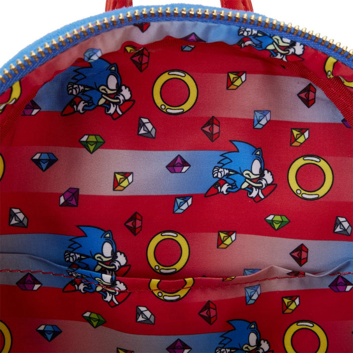Loungefly : Sonic the Hedgehog Classic Cosplay Plush Mini Backpack - Loungefly : Sonic the Hedgehog Classic Cosplay Plush Mini Backpack