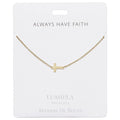 Lumiela Necklace: "always have faith" - Cross - Lumiela Necklace: "always have faith" - Cross