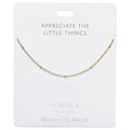 Lumiela Necklace: "appreciate the little things" -Dew Beads - Lumiela Necklace: "appreciate the little things" -Dew Beads