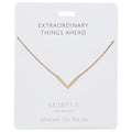 Lumiela Necklace: "extraordinary things ahead" - V bar - Lumiela Necklace: "extraordinary things ahead" - V bar