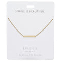 Lumiela Necklace: "simple is beautiful" -Bar - Lumiela Necklace: "simple is beautiful" -Bar