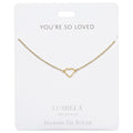 Lumiela Necklace: "you're so loved"- Heart - Lumiela Necklace: "you're so loved"- Heart