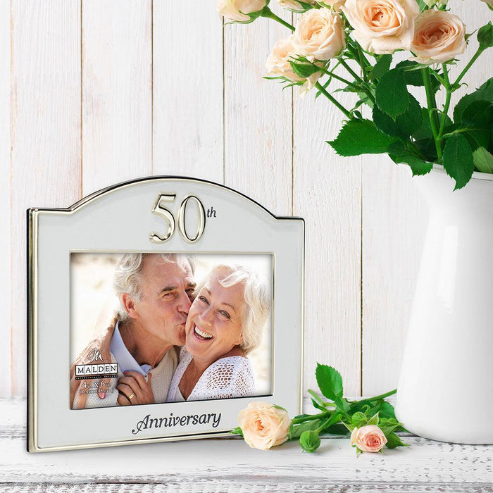 "Malden : 4X6 50th Anniversary Frame -"
