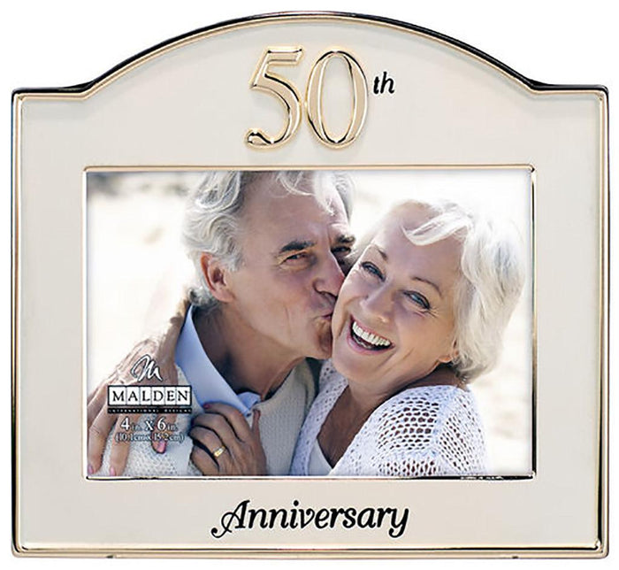 "Malden : 4X6 50th Anniversary Frame -"