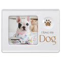 Malden :4x4 I Love My Dog Ceramic Picture Frame, - Malden :4x4 I Love My Dog Ceramic Picture Frame,