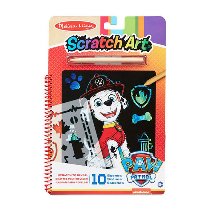"Melissa & Doug : PAW Patrol Scratch Art Pad - Marshall -"
