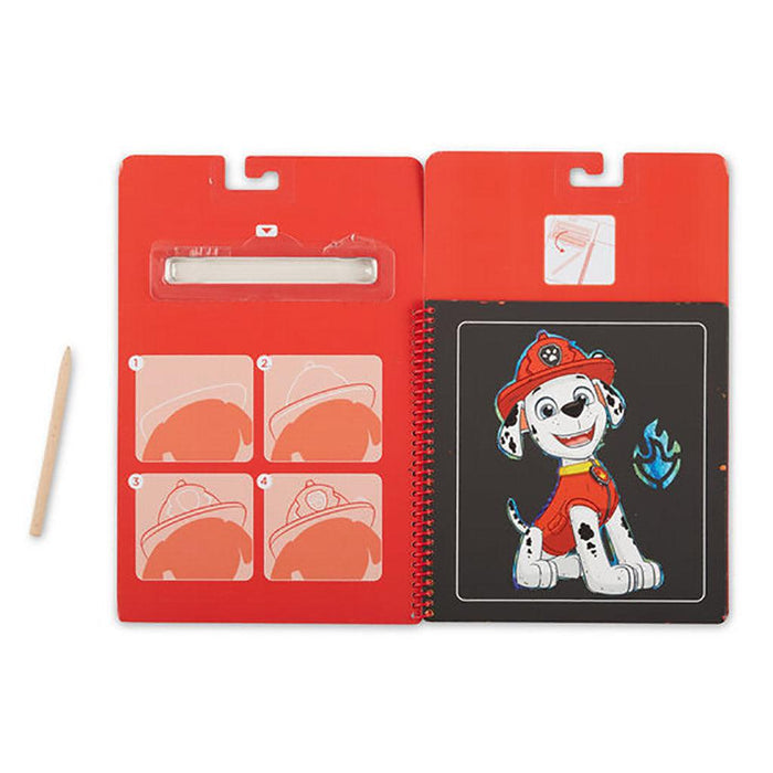 "Melissa & Doug : PAW Patrol Scratch Art Pad - Marshall -"