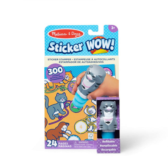 Melissa & Doug : Sticker WOW!® Activity Pad & Sticker Stamper - Cat - Melissa & Doug : Sticker WOW!® Activity Pad & Sticker Stamper - Cat