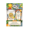A hand soap and hand cream set featuring an elephant design, showcasing colorful packaging ideal for gifting or personal use.
