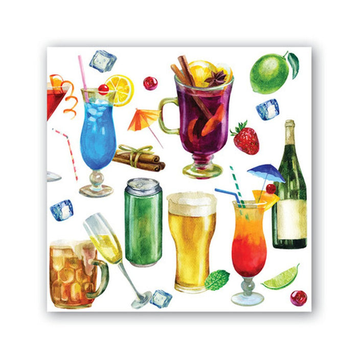 Michel Design Works : Happy Hour Cocktail Napkins - Michel Design Works : Happy Hour Cocktail Napkins