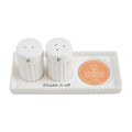 Mud Pie : Salt And Pepper Light-Up Holder- Shake it Off