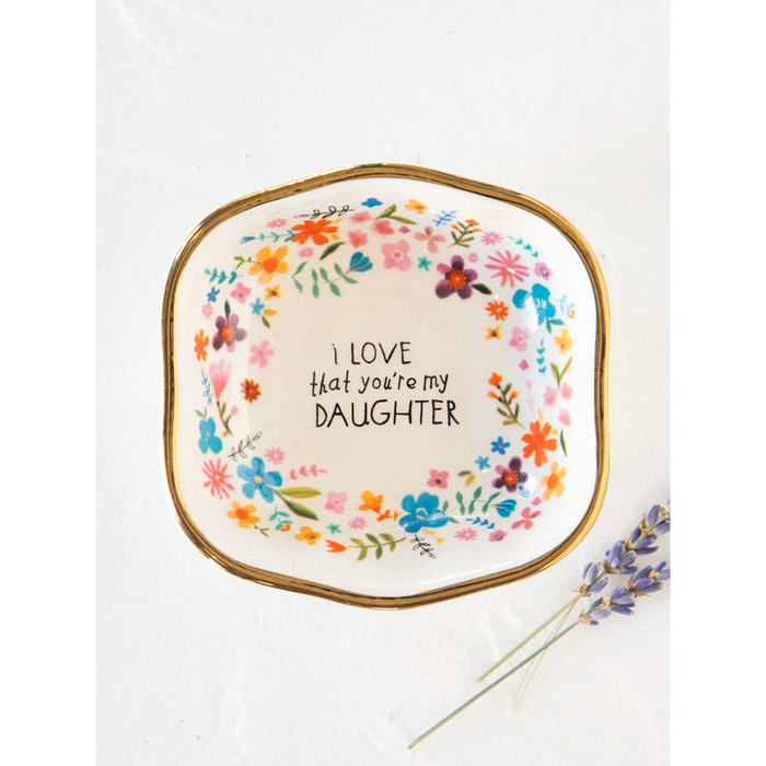 Natural Life : Antiqued Trinket Bowl - Daughter