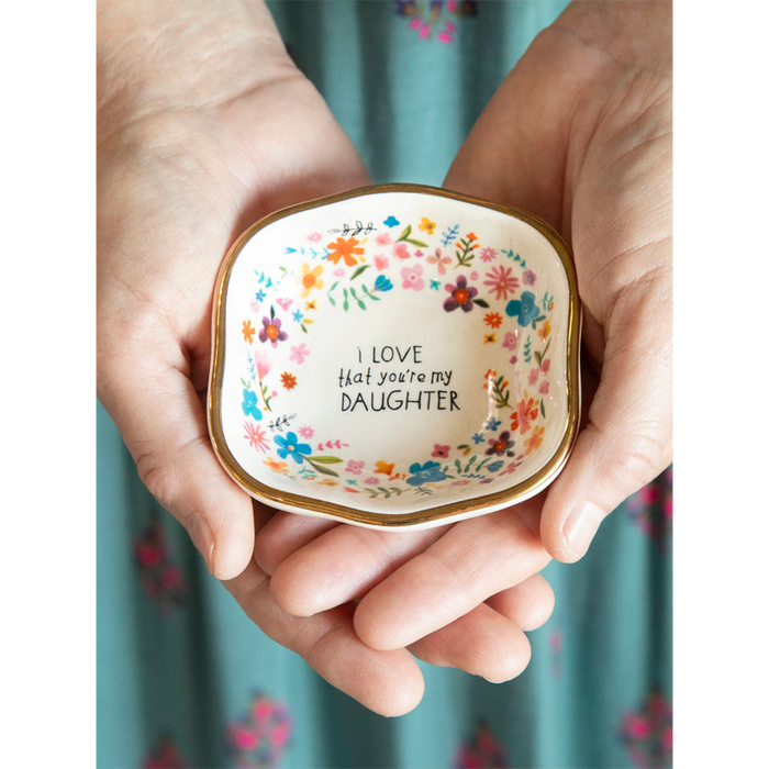 Natural Life : Antiqued Trinket Bowl - Daughter