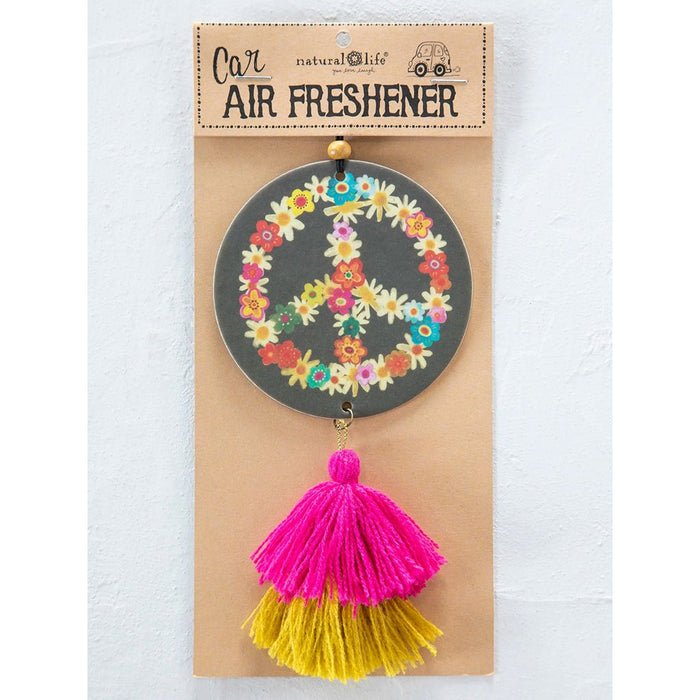 Natural Life : Car Air Freshener - Peace Sign - Natural Life : Car Air Freshener - Peace Sign