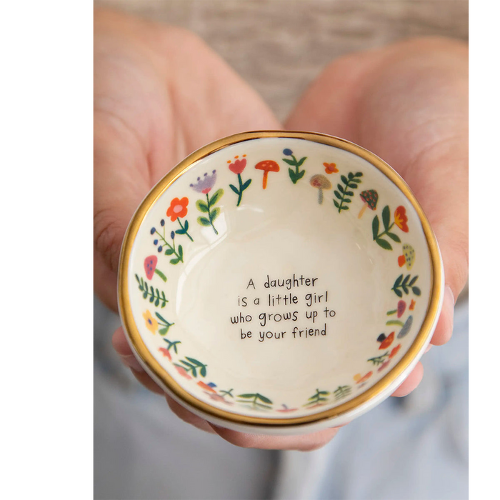 Natural Life : Ceramic Giving Trinket Bowl - Daughter Friend