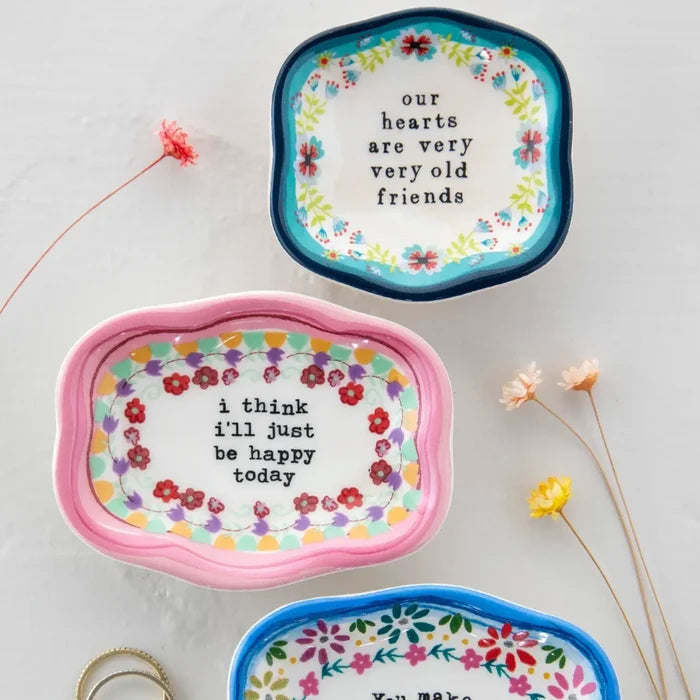 Natural Life : Just Be Happy Trinket Dish