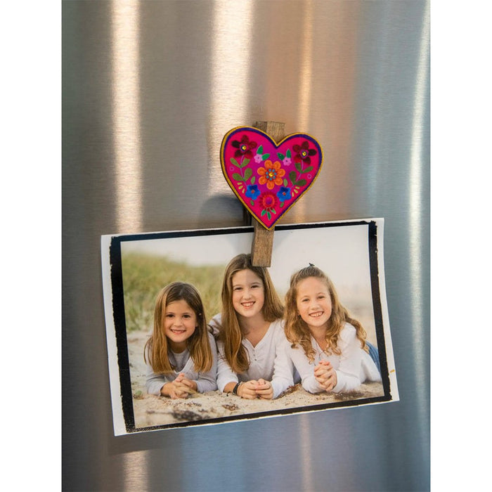 Natural Life : Magnet Bag Clips, Set of 2 - Heart - Natural Life : Magnet Bag Clips, Set of 2 - Heart