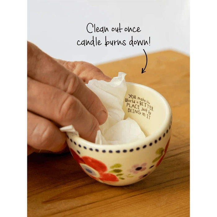 "Natural Life : Secret Message Candle - Brighter Place -"