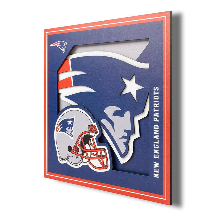 "New England Patriots 3D Wall Art -"