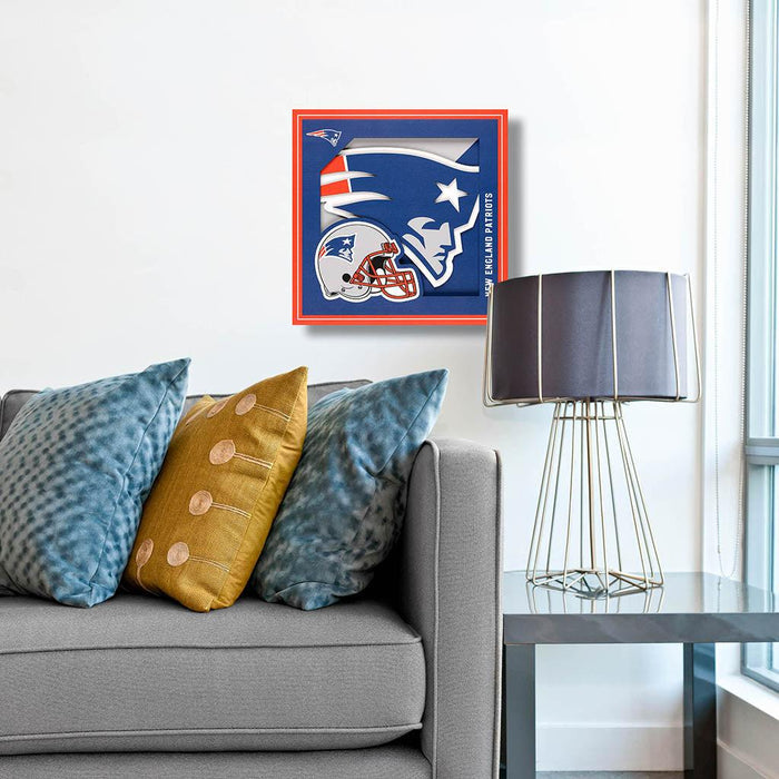 "New England Patriots 3D Wall Art -"