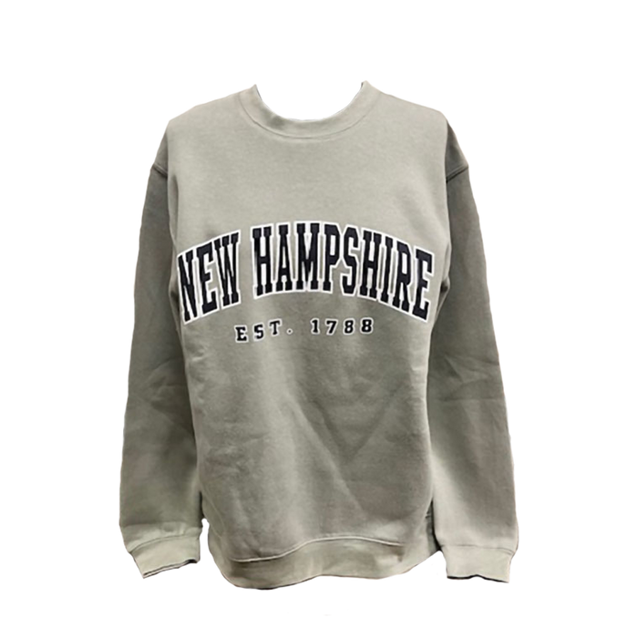 New Hampshire Hoodie : Crewneck Sweatshirt - Green