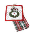 Tis the Season 3 pack Kitchen Holiday Gift Set , Cookie Cutter, Kitchen towel and Potholder