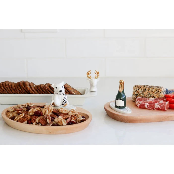 Hungry polar bear ready to be festive