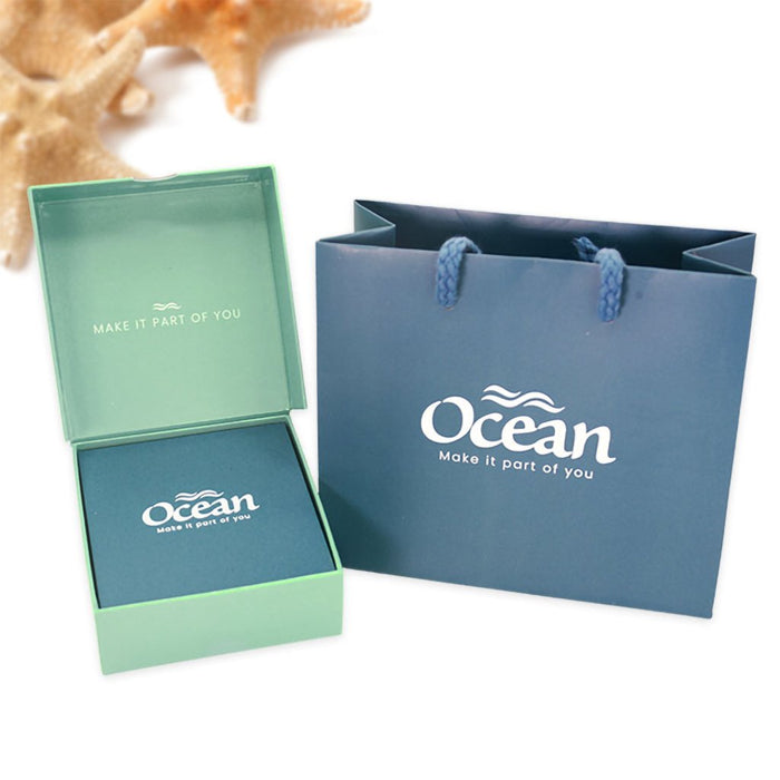 Ocean : Starfish Necklace Encrusted with Aqua Crystals - Ocean : Starfish Necklace Encrusted with Aqua Crystals