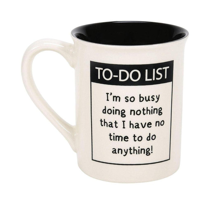 "Our Name Is Mud : Retirement Calendar Mug - Annies Hallmark and Gretchens Hallmark, Sister Stores"