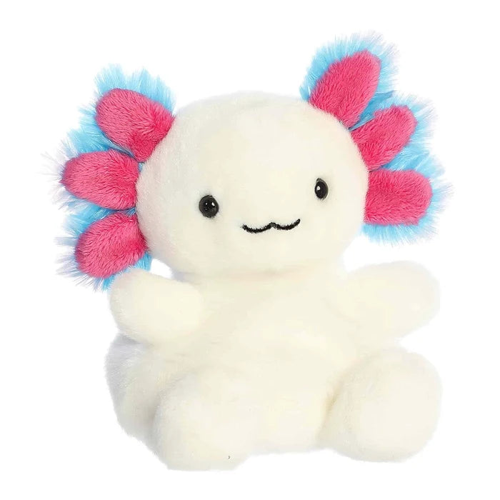 Front angled view of Palm Pals Fia Sheltie stuffed animal with cute facial details