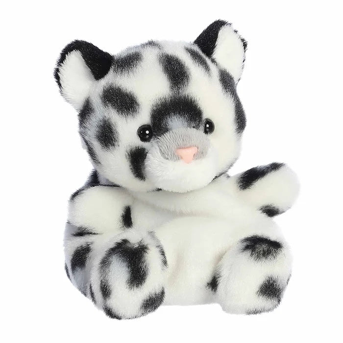 Palm Pals Kaia Snow Leopard stuffed animal angled front view