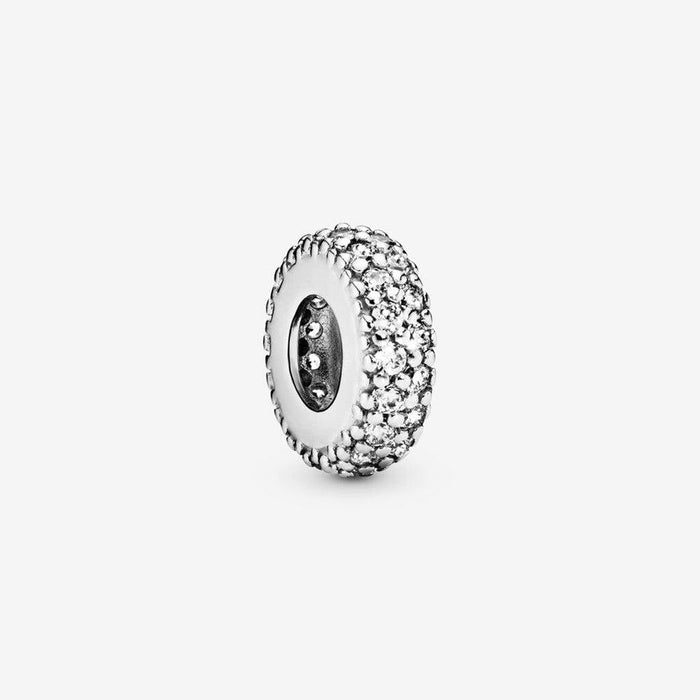 "PANDORA : Clear Sparkle Spacer Charm -"