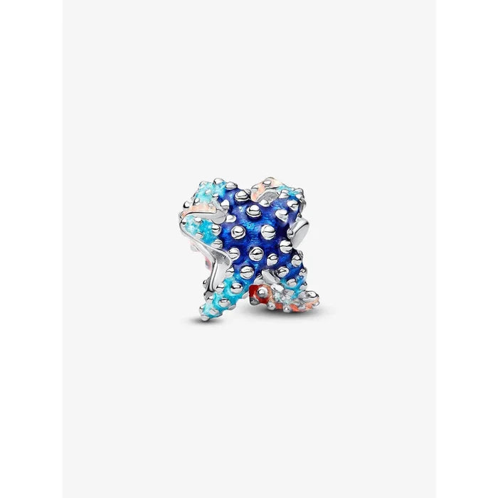 Pandora Colorful Starfish Mini Charm featuring a colorful ocean-inspired starfish design.