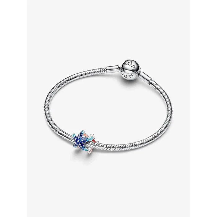 Pandora Colorful Starfish Mini Charm featuring a colorful ocean-inspired starfish design.