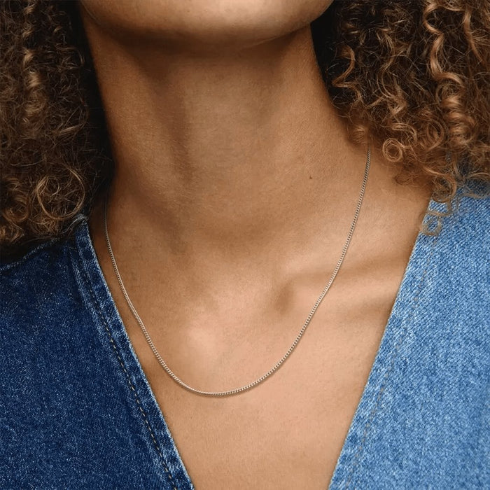 "PANDORA : Curb Chain Necklace - Sterling Silver (23.6\") -"