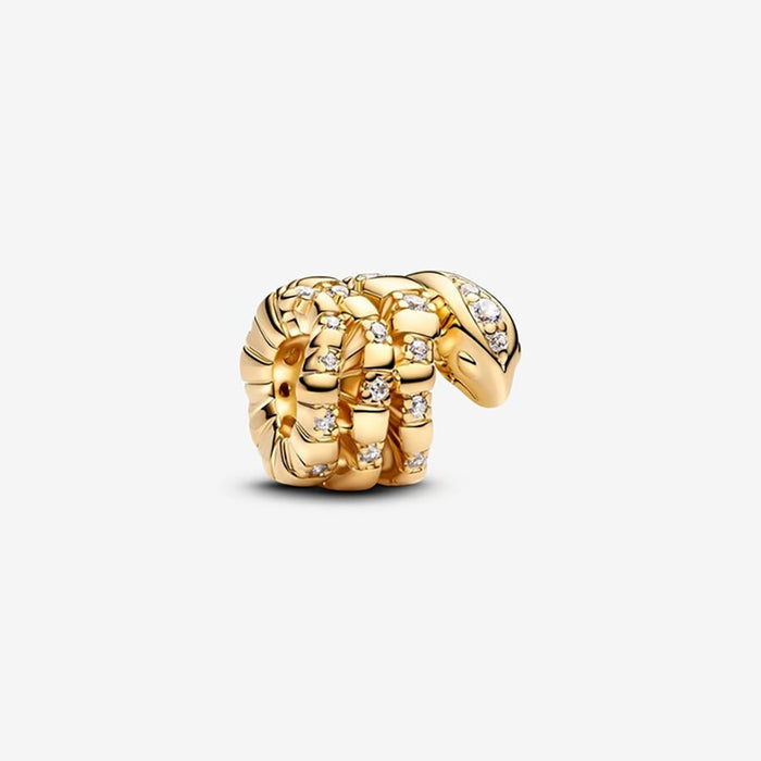 PANDORA : Curled Snake Charm - PANDORA : Curled Snake Charm