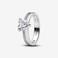 PANDORA : Double Band Heart Ring - PANDORA : Double Band Heart Ring