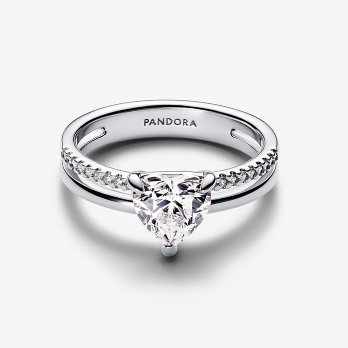 PANDORA : Double Band Heart Ring - PANDORA : Double Band Heart Ring