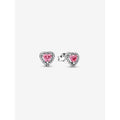 Pandora - Elevated Pink Heart Stud Earrings - Pandora earrings - Heart earrings - Pandora near me - Gifts for her - gift shop