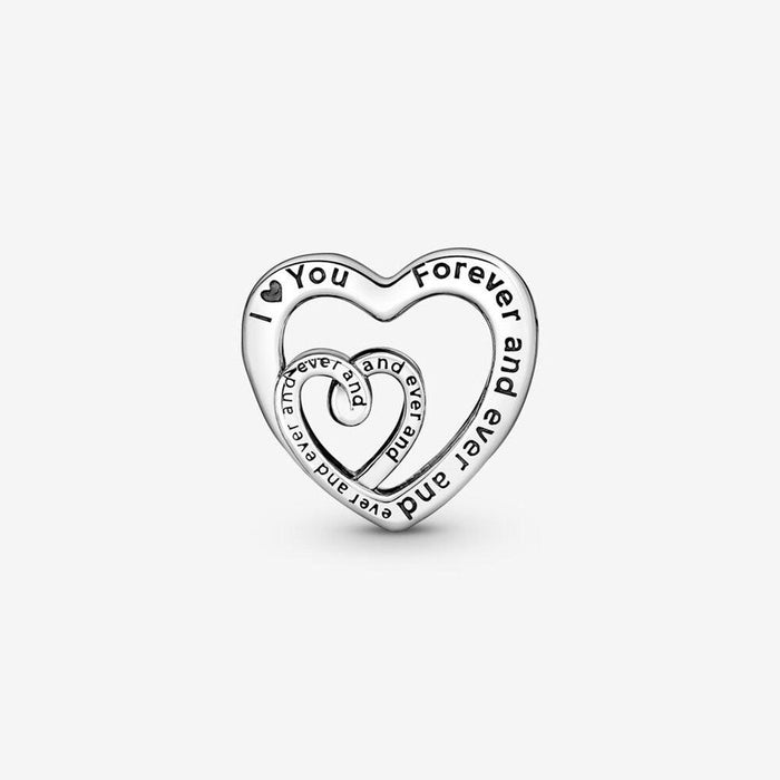 "PANDORA : Entwined Infinite Hearts Charm -"