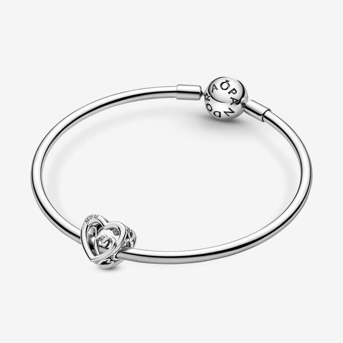 "PANDORA : Entwined Infinite Hearts Charm -"