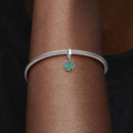 This Pandora Four Leaf Clover Dangle Charm brings a meaningful symbol of luck and positivity to your jewelry collection