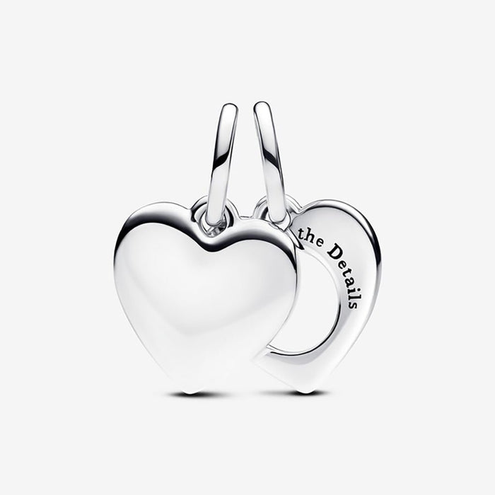 PANDORA : Heart Magnifying Glass Double Dangle Charm - PANDORA : Heart Magnifying Glass Double Dangle Charm