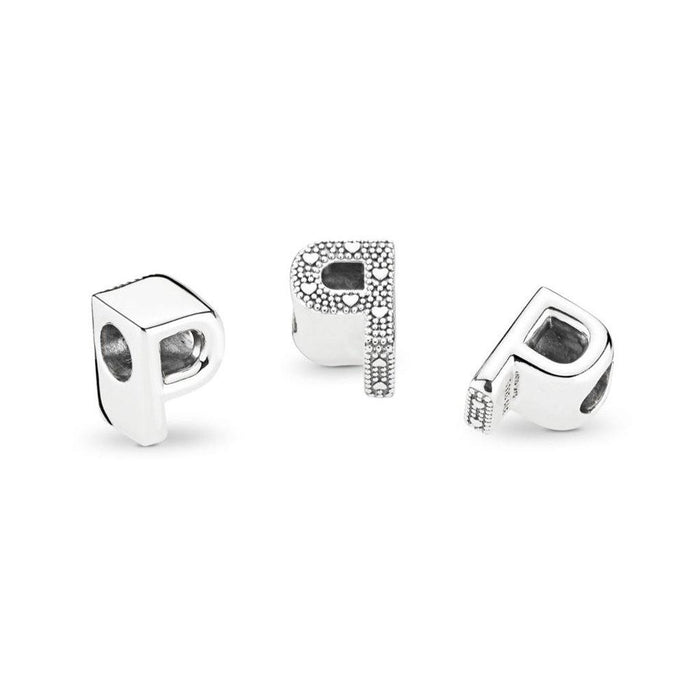 "PANDORA : MOMENTS Letter Charm - 'P' -"