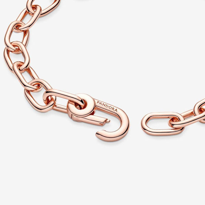 "PANDORA : Pandora ME Link Chain Bracelet with 2 Connectors in Rose Gold -"