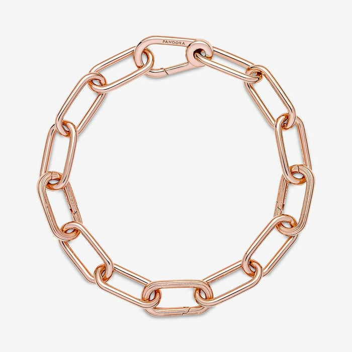 "PANDORA : Pandora ME Link Chain Bracelet with 3 Connectors in Rose Gold -"