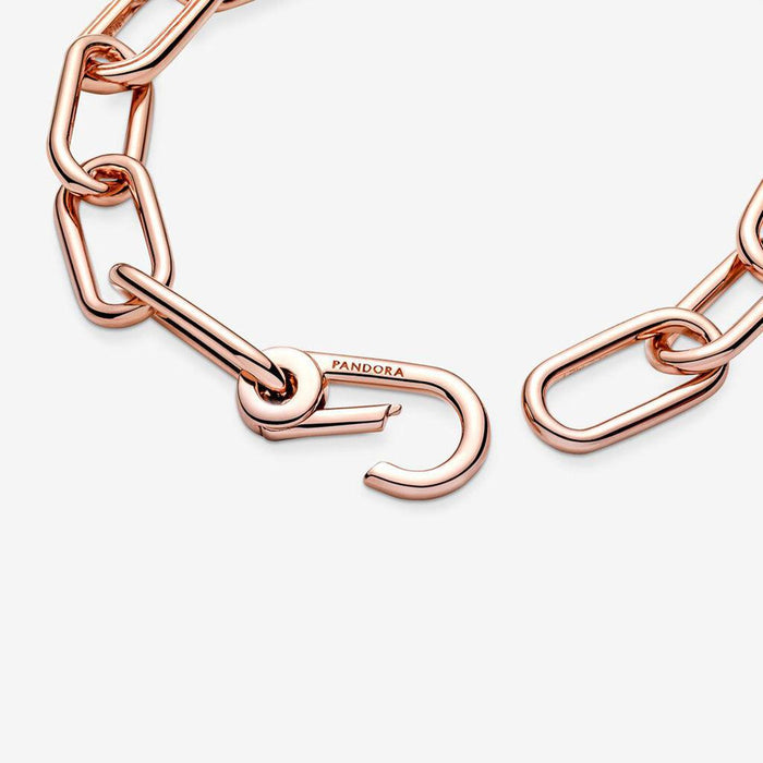 "PANDORA : Pandora ME Link Chain Bracelet with 3 Connectors in Rose Gold -"