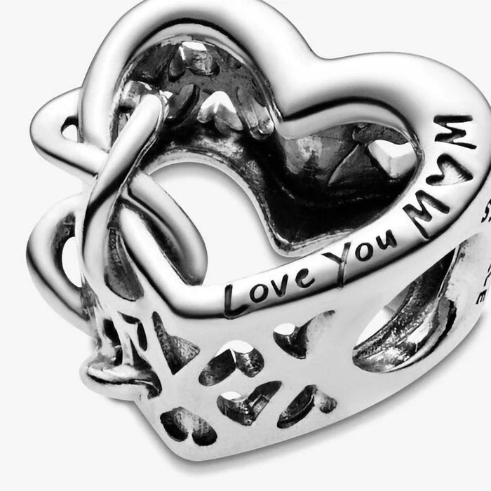 "PANDORA : Love You Mum Infinity Heart Charm -"